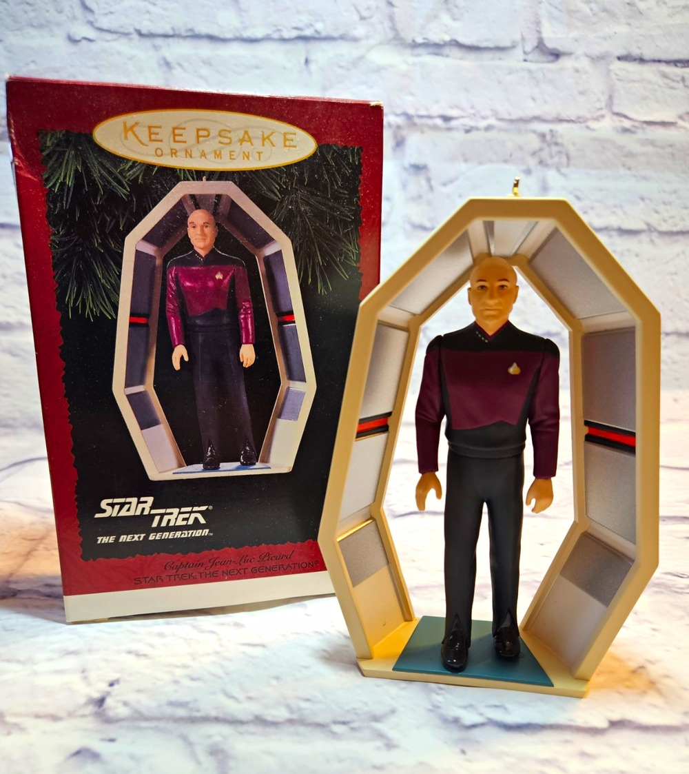 1995 Hallmark Star Trek TNG Captain Jean-Luc Picard Keepsake Ornament QXI5737